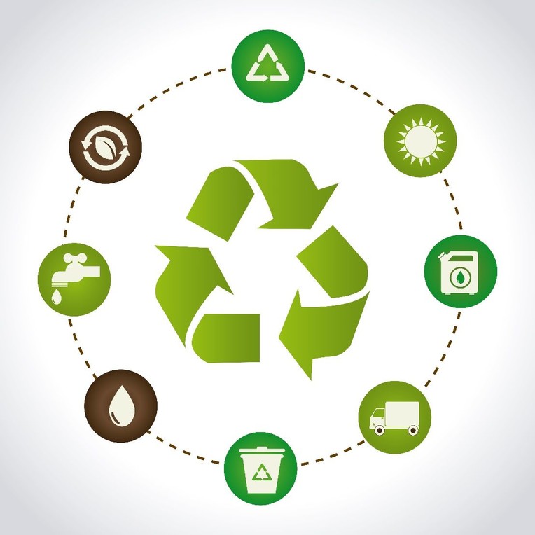 señal Reciclaje de residuos Barcelona